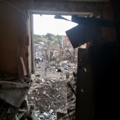 The state of the apartment after arriving in Voznesensk. Photo: «NikVesti"