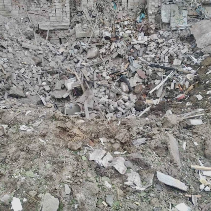 A view of a house in Voznesensk immediately after the Russian «Caliber» was hit on August 20, 2022. Archive photo «NikVesti"