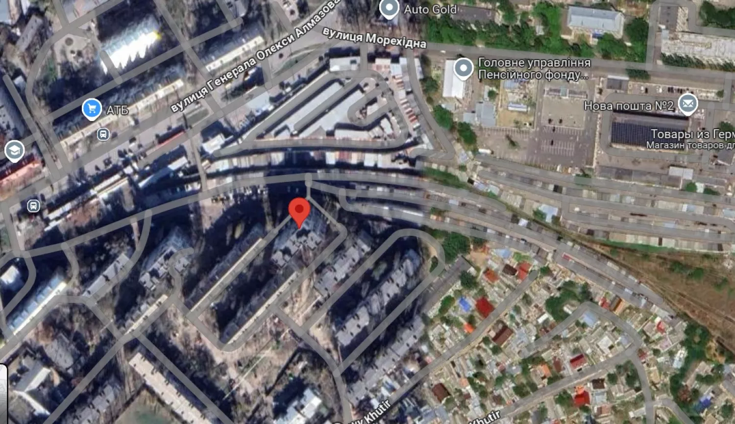 Location of the house. Google map screenshot