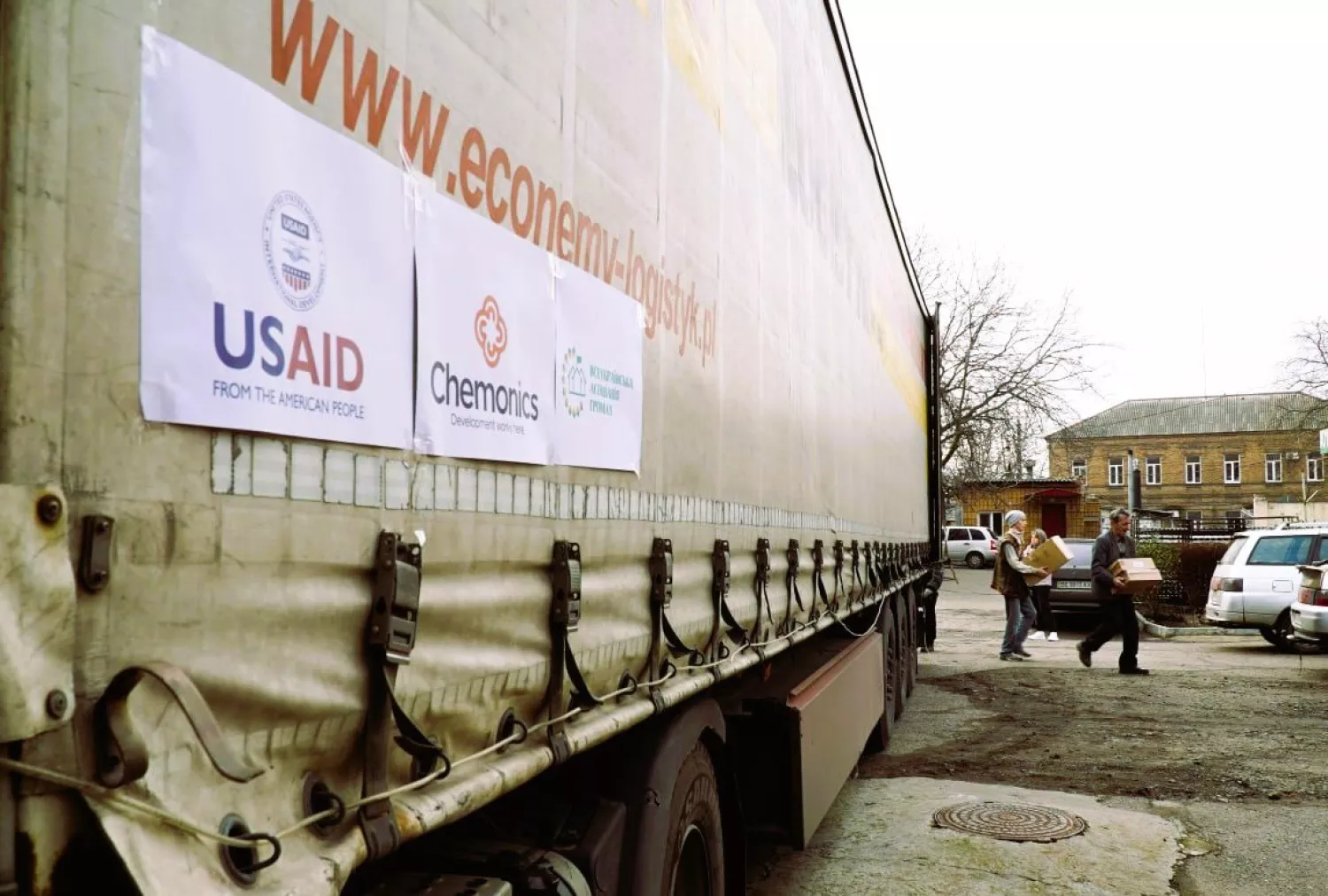 Mykolaiv received humanitarian aid from the French association «Narbonne-Ukraine». Photo: Mykolaiv City Council