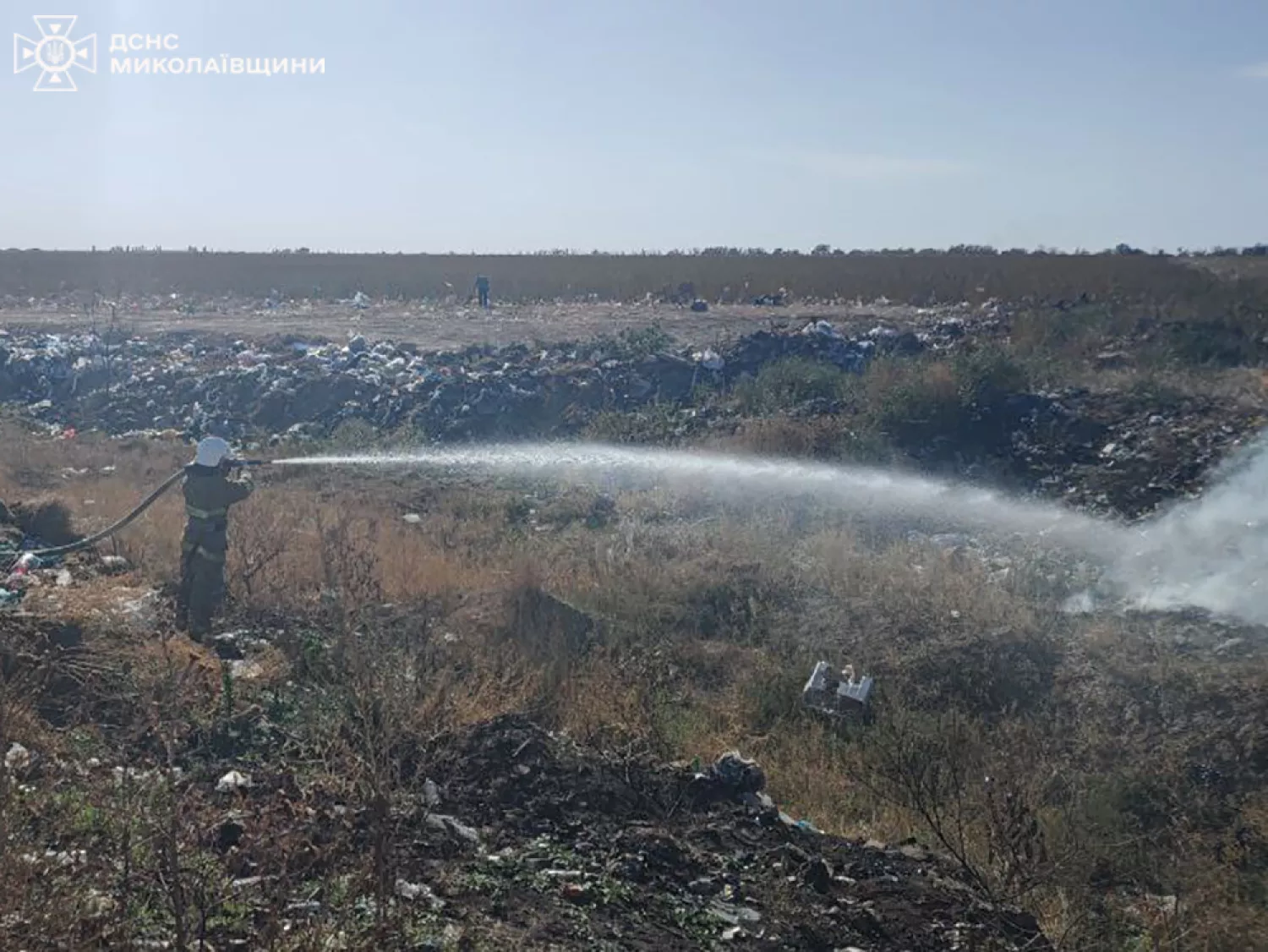 Пожары в Николаевской области. Фото: ГСЧС Николаевской области