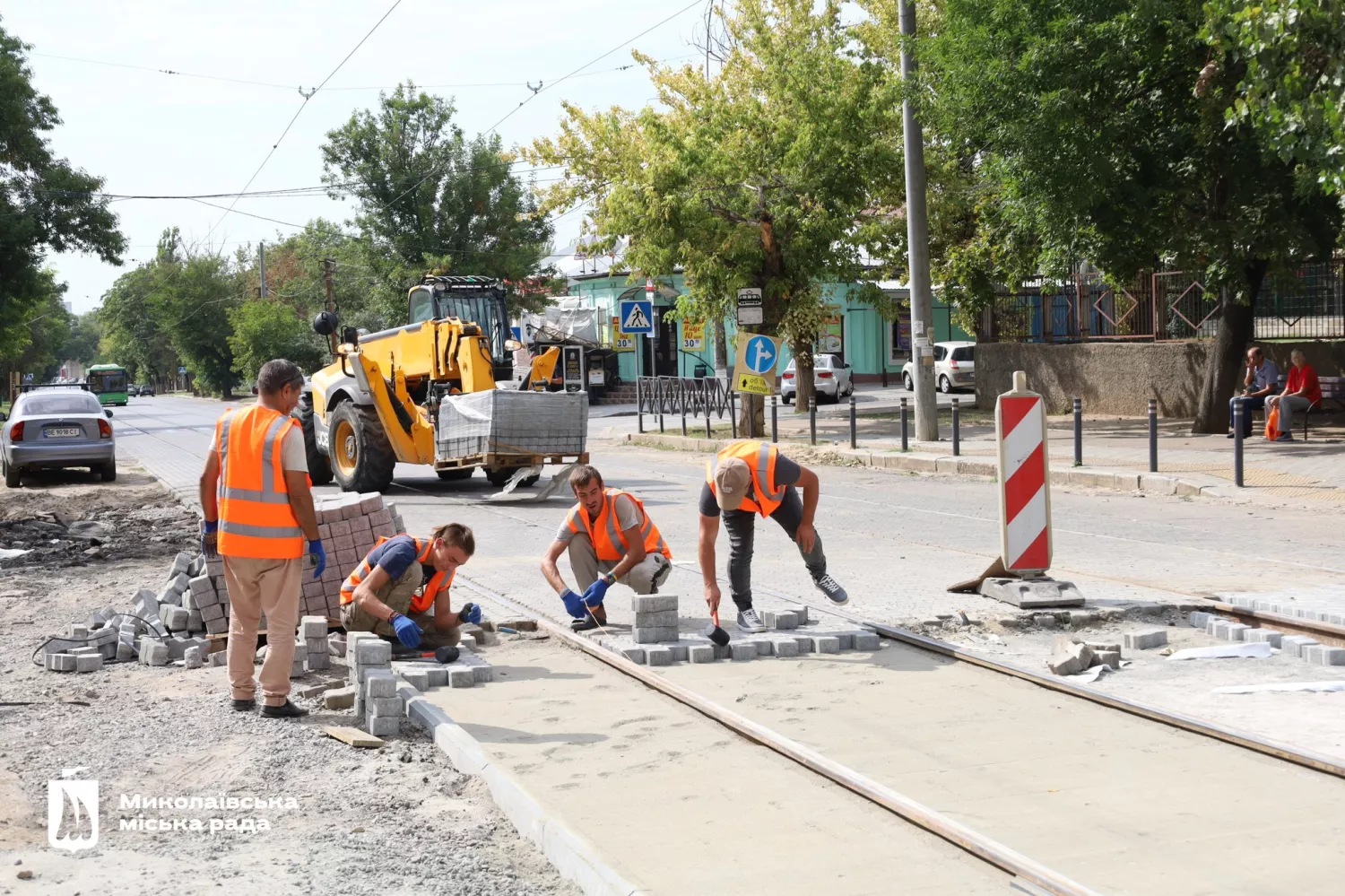 У Миколаєві ремонтують вулицю Марка Кропивницького. Фото: Миколаївська міська рада