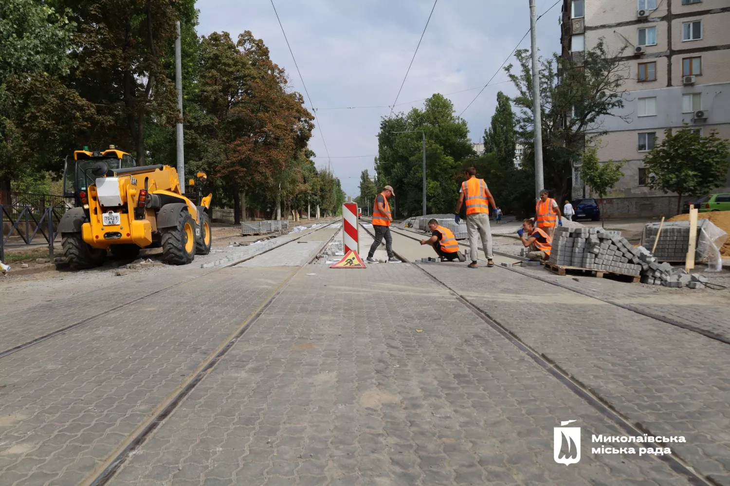 У Миколаєві ремонтують вулицю Марка Кропивницького. Фото: Миколаївська міська рада