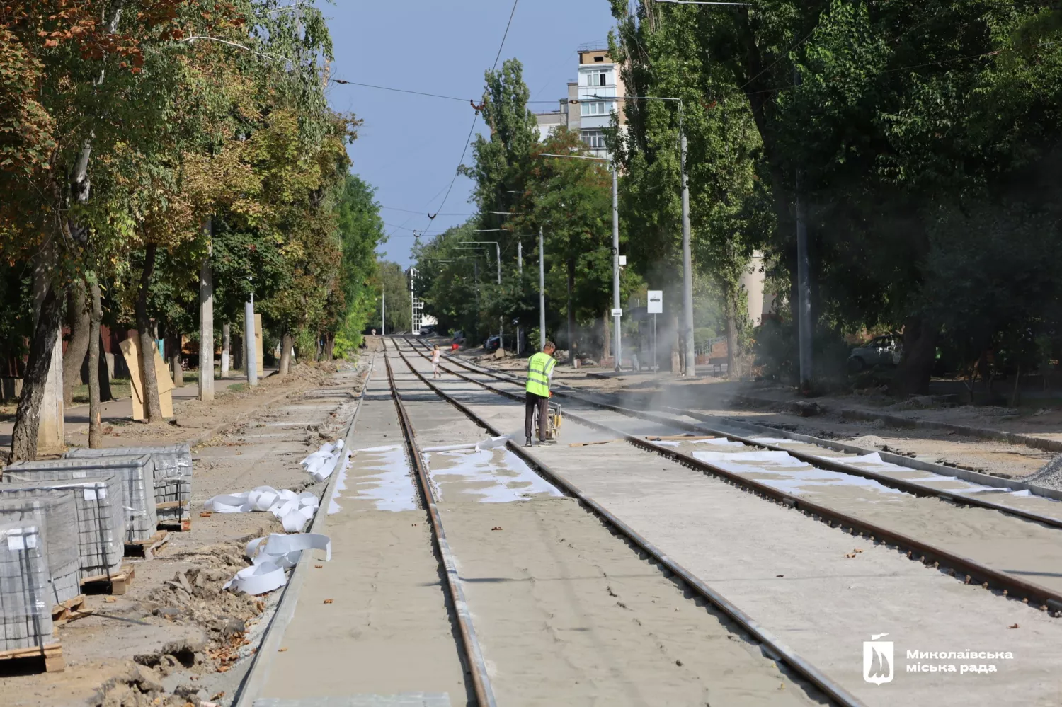 У Миколаєві ремонтують вулицю Марка Кропивницького. Фото: Миколаївська міська рада