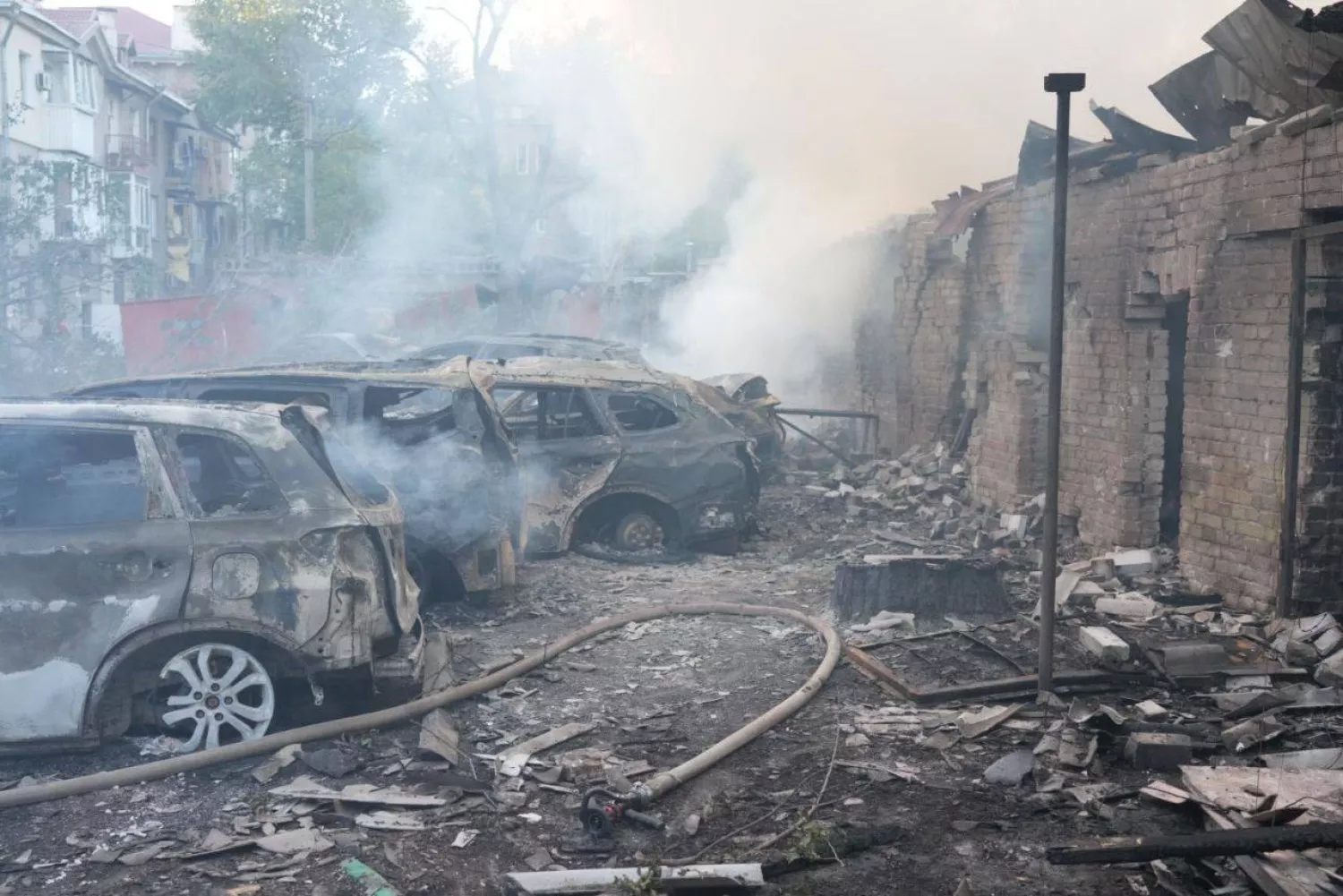 Consequences of night strikes by the Russians at night in Zaporizhzhia, Photo: from the official page of Ivan Fedorov