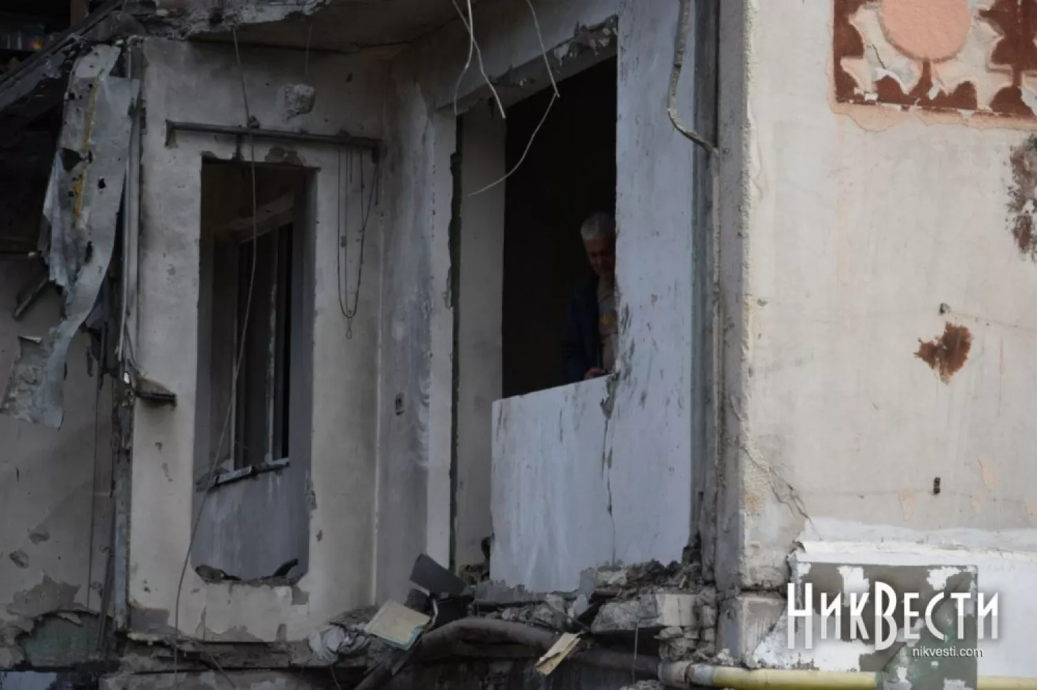 One of the buildings destroyed by Russian shelling in Mykolaiv. Archive photo of «MykVisty"