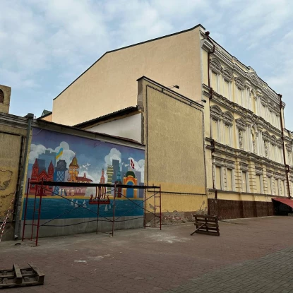 Mural in honor of the partnership between Mykolaiv and Denmark, photo: «MykVisti"