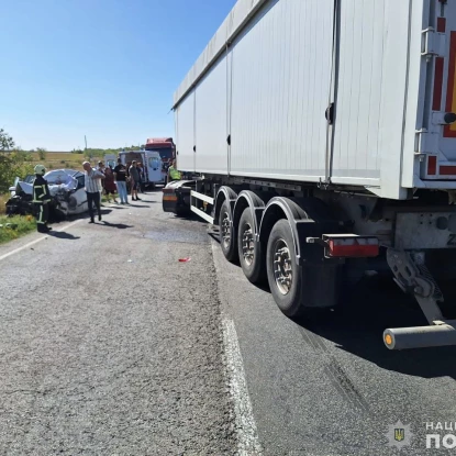 Аварія поблизу села Нечаяне, фото: ГУНП Миколаївської області