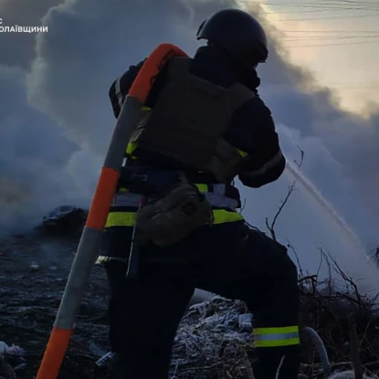 Пожежа на Миколаївщині, фото: ДСНС