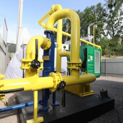 На Грибовицькому сміттєзвалищі запустили біогазову електростанцію. Фото: Львівська ОВА
