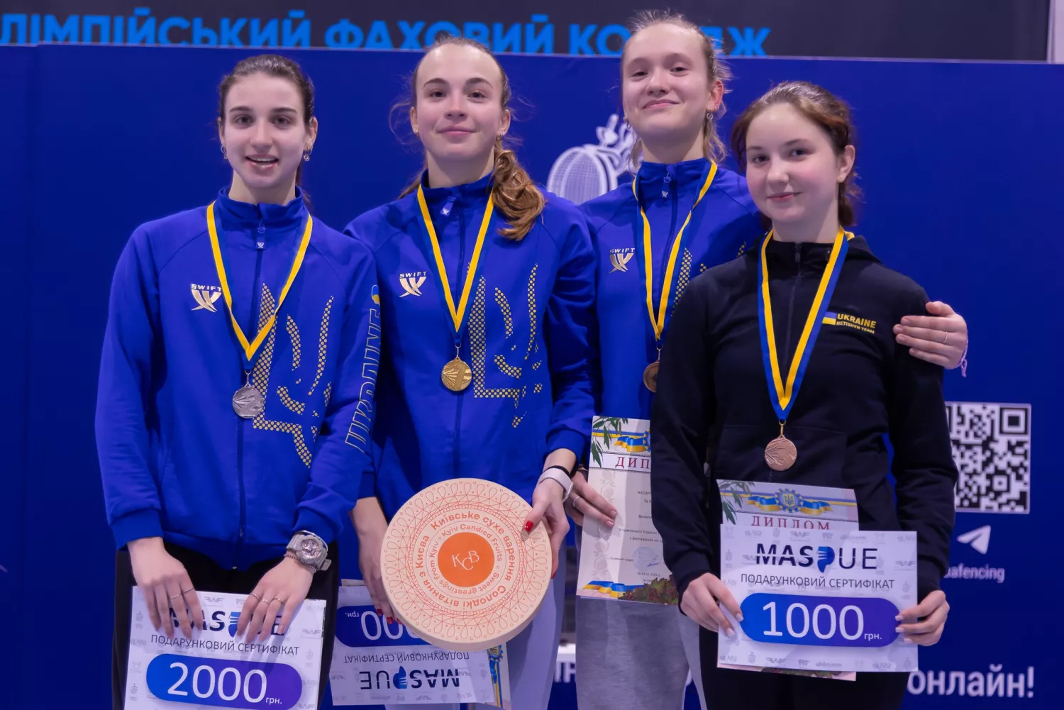Вікторія Коротченко на чемпіонаті України з фехтування в Києві, фото: Дмитро Путінцев