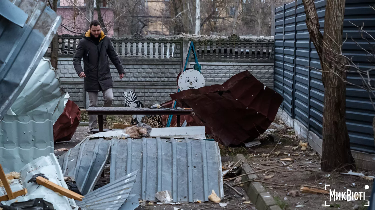 Наслідки влучення «Шахедів» по Миколаєву 21 січня. Фото: «МикВісті»