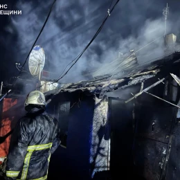 Рятувальники ліквідують наслідки пожежі на Одещині. Фото: ДСНС