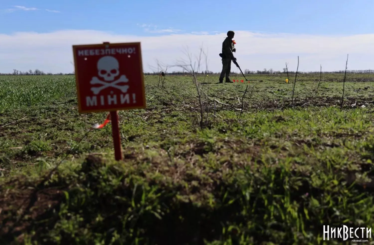 Піротехніки знищили мінометну міну знайдену поблизу села на Миколаївщині. Архівне фото: «НикВести»