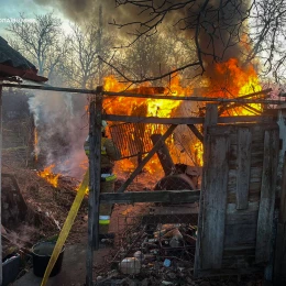 Пожежа у Первомайську 9 січня, фото: ДСНС Миколаївщини