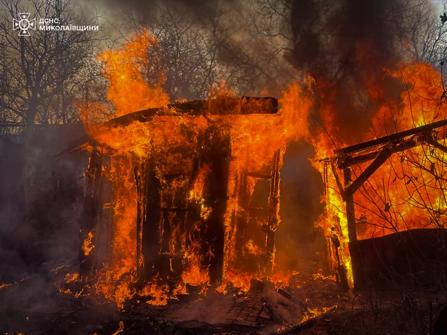 Пожежа у Первомайську 9 січня, фото: ДСНС Миколаївщини