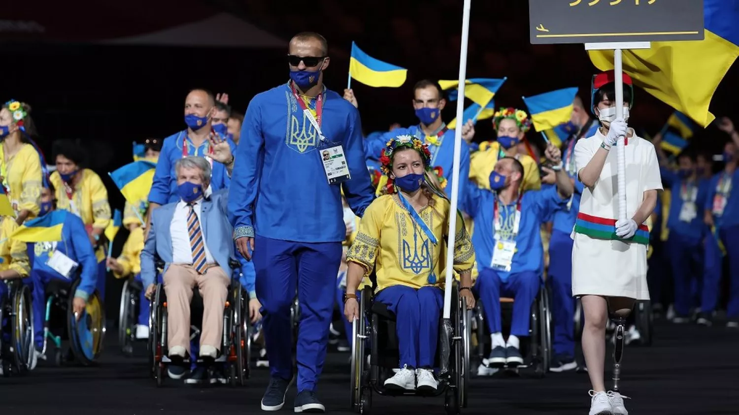 Збірна України на відкритті Паралімпіади-2020 у Токіо. Ілюстраційне фото: Getty Images/Lintao Zhang