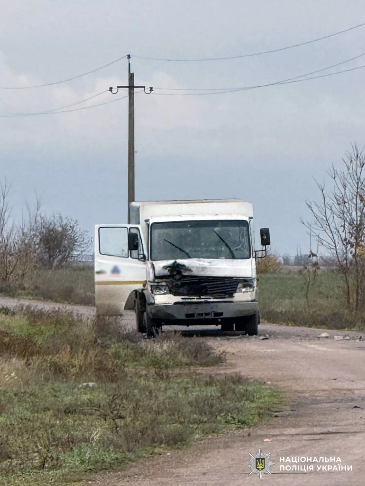 Наслідки обстрілу Херсонщини. Фото: Нацполіція