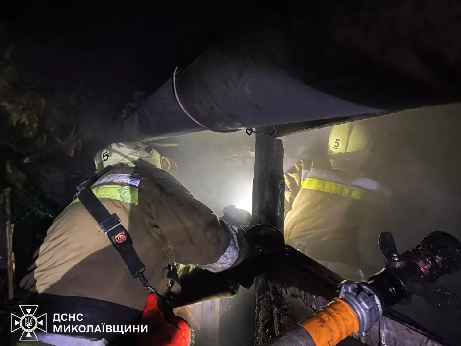 Пожежа на Миколаївщині. Фото: ДСНС