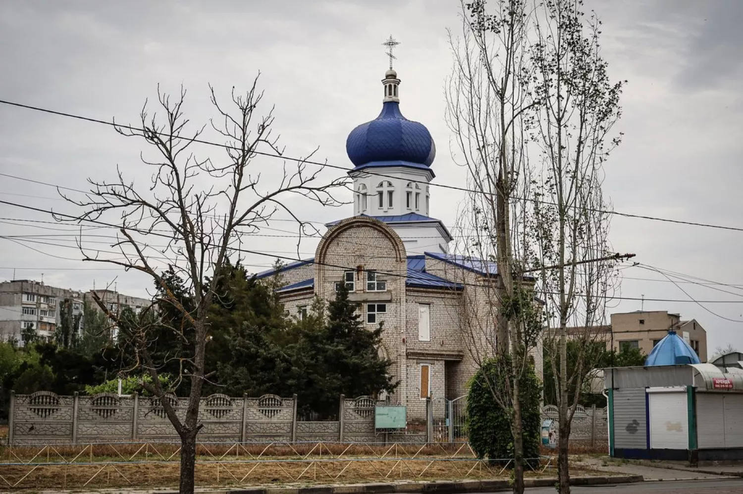Храм Покрови Пресвятої Богородиці у мікрорайон Корабел в Херсоні. Ілюстраційне фото: Суспільне Херсон, Олександр Корняков