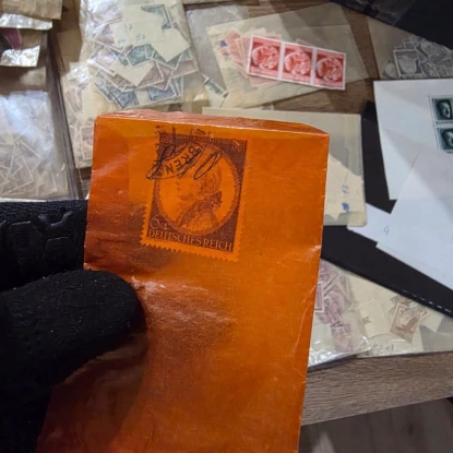 В Україну намагалися ввезти понад 14 тисяч марок із нацистською символікою. Фото: Державна митна служба України