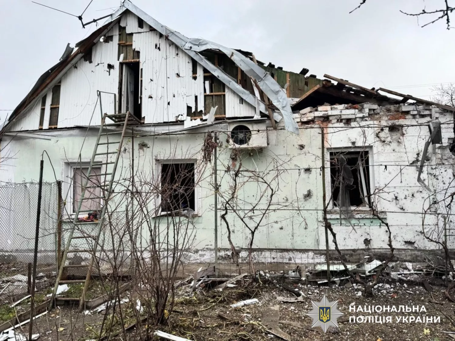 Обстріл Херсонщини. Фото: Нацполція