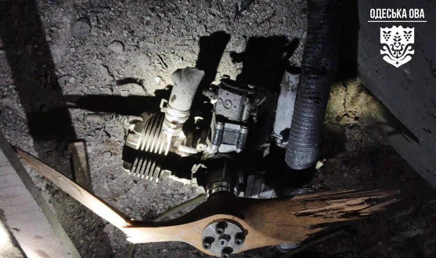 Росіяни влучили у недобудовану багатоповерхівку в Одеси. Фото: Одеська ОВА