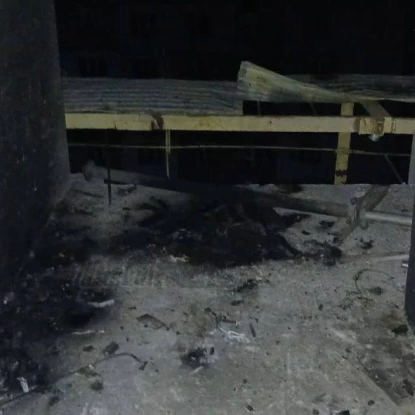 Росіяни влучили у недобудовану багатоповерхівку в Одеси. Фото: Одеська ОВА