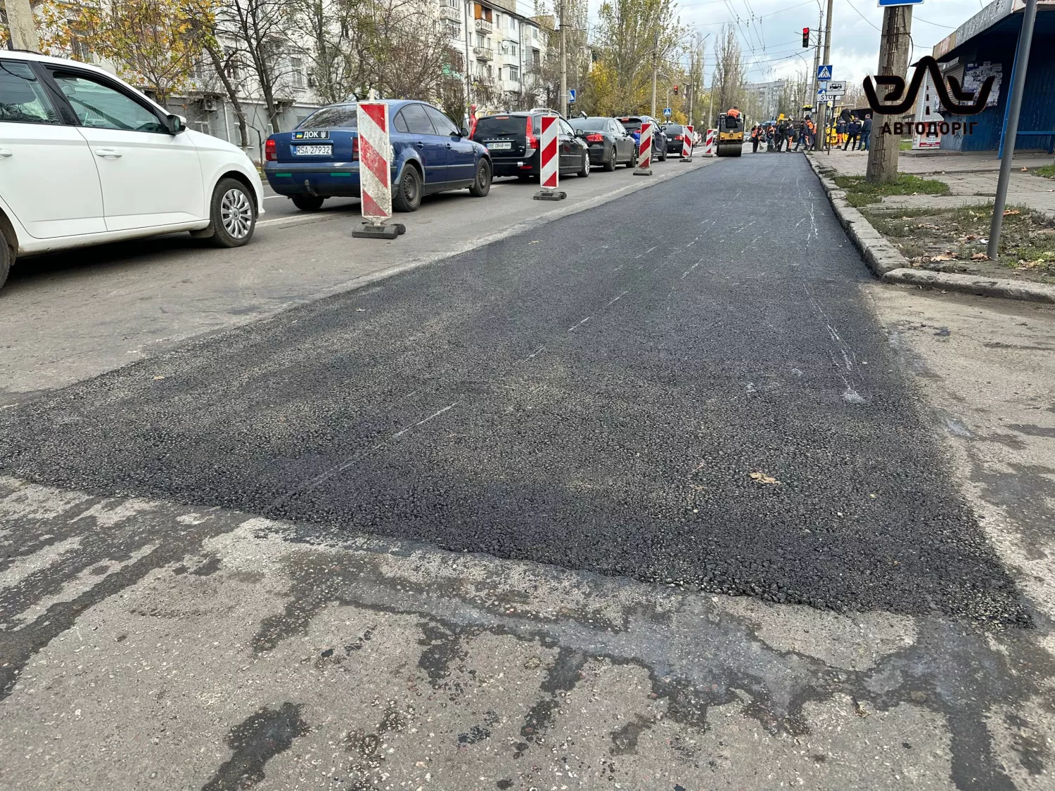 Відновлена дорога по вулиці Генерала Олекси Алмазова в Миколаєві. Фото: ЕЛУ автодоріг Миколаїв