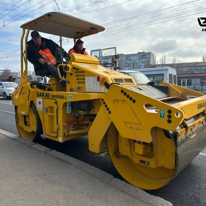 Ремонт дороги по вулиці Генерала Олекси Алмазова в Миколаєві. Фото: ЕЛУ автодоріг Миколаїв
