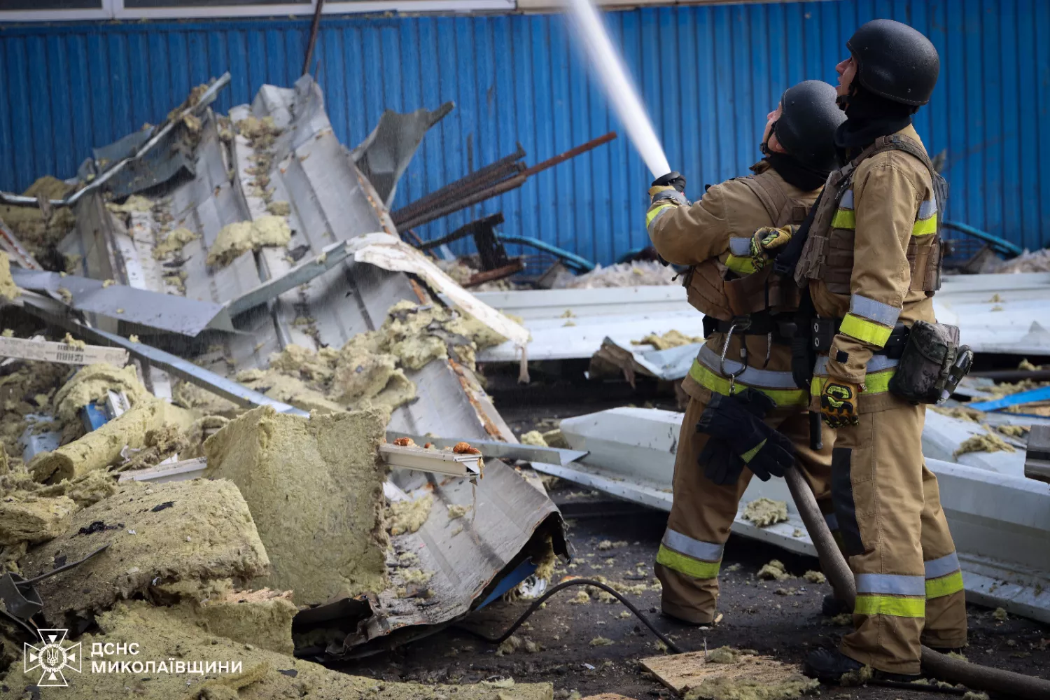 Наслідки удару по Миколаєву 13 листопада. Фото: ДСНС
