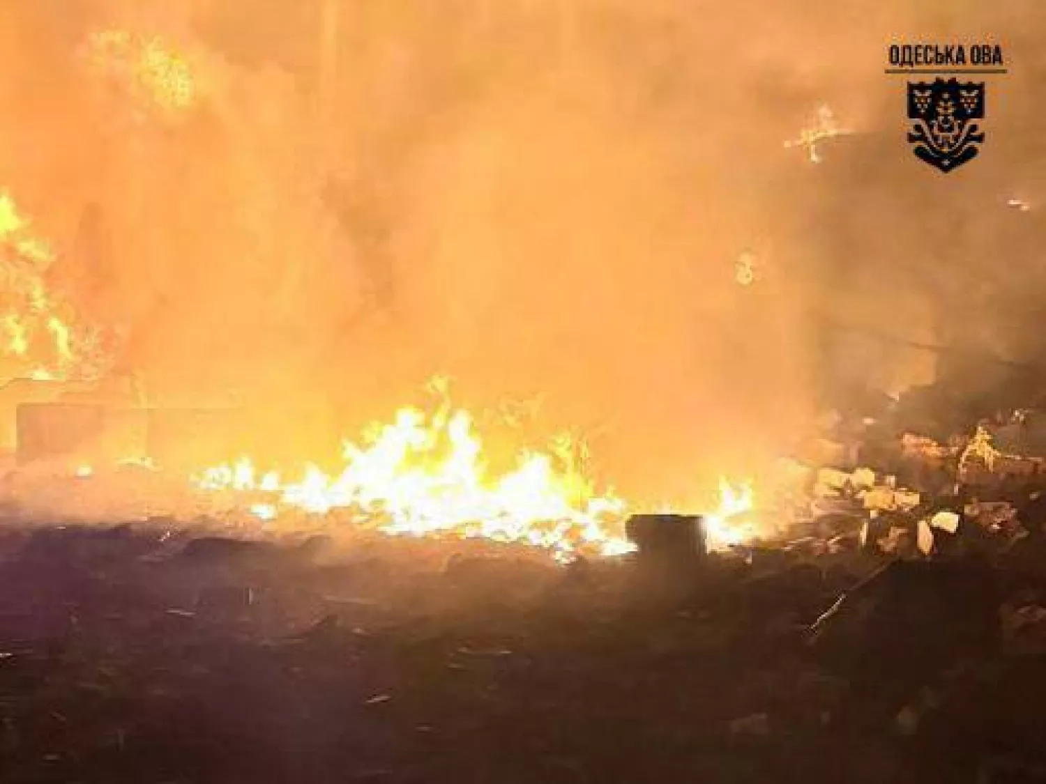 Обстріл Одещини 16 листопада. Фото: Одеська ОВА