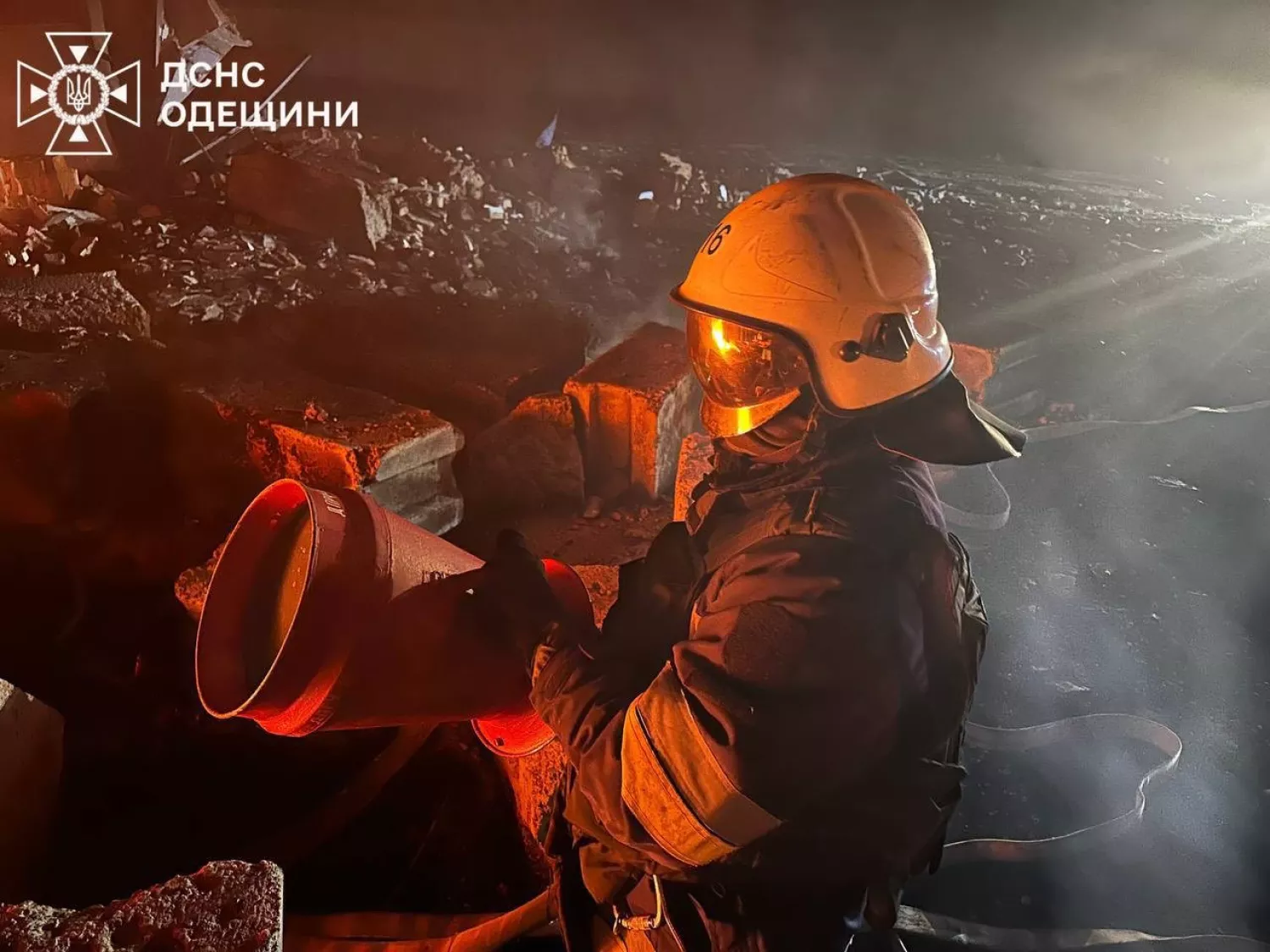 Наслідки обстрілу Одещини. Фото: ДСНС