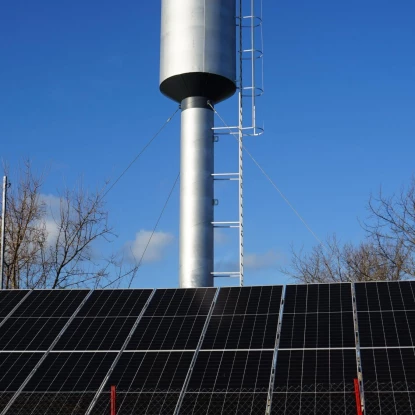 У Себине встановили нову водонапірну вежу. Фото: Миколаївська обласна рада