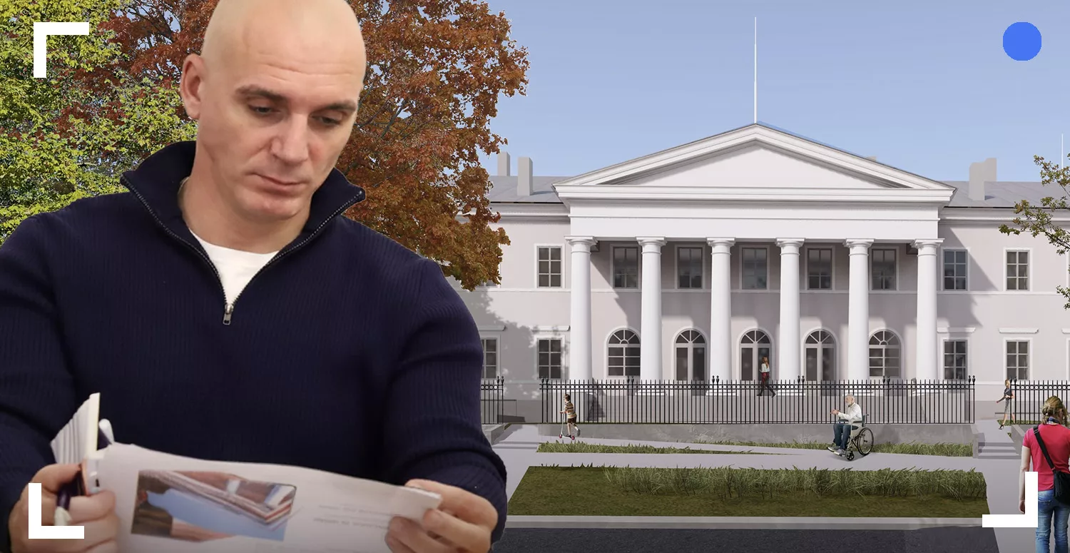 Миколаївському міському голові Олександру Сєнкевичу показали, яким може стати новий ДОФ, фото: Миколаївська міська рада, ілюстрація «МикВісті»