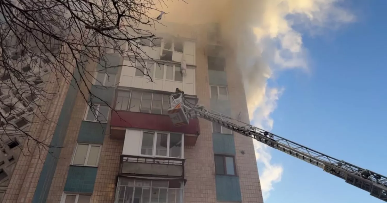 Наслідки російського обстрілу Тернополя. Фото: «Суспільне Тернопіль»