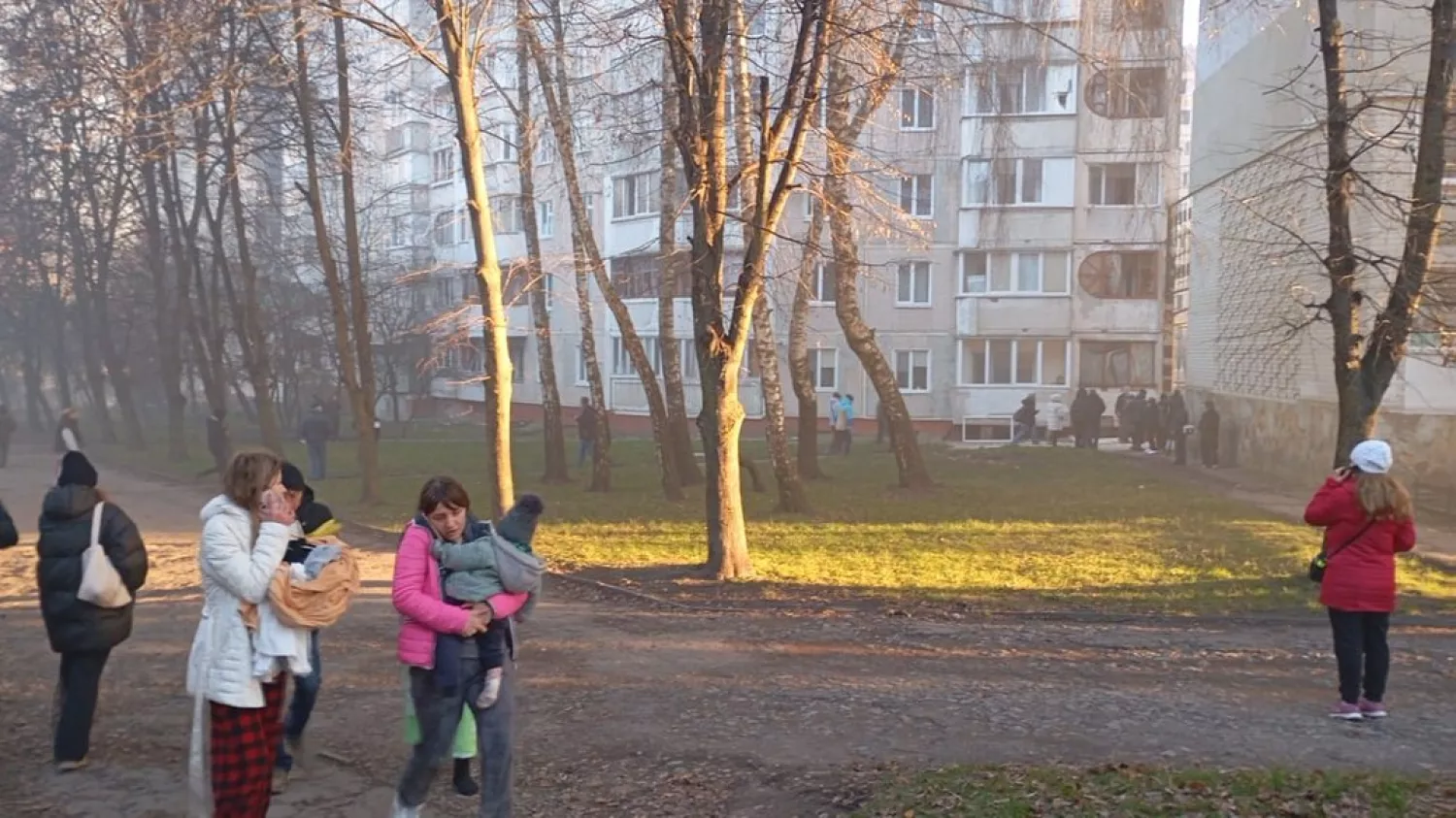 Наслідки російського обстрілу Тернополя. Фото: «Суспільне Тернопіль»