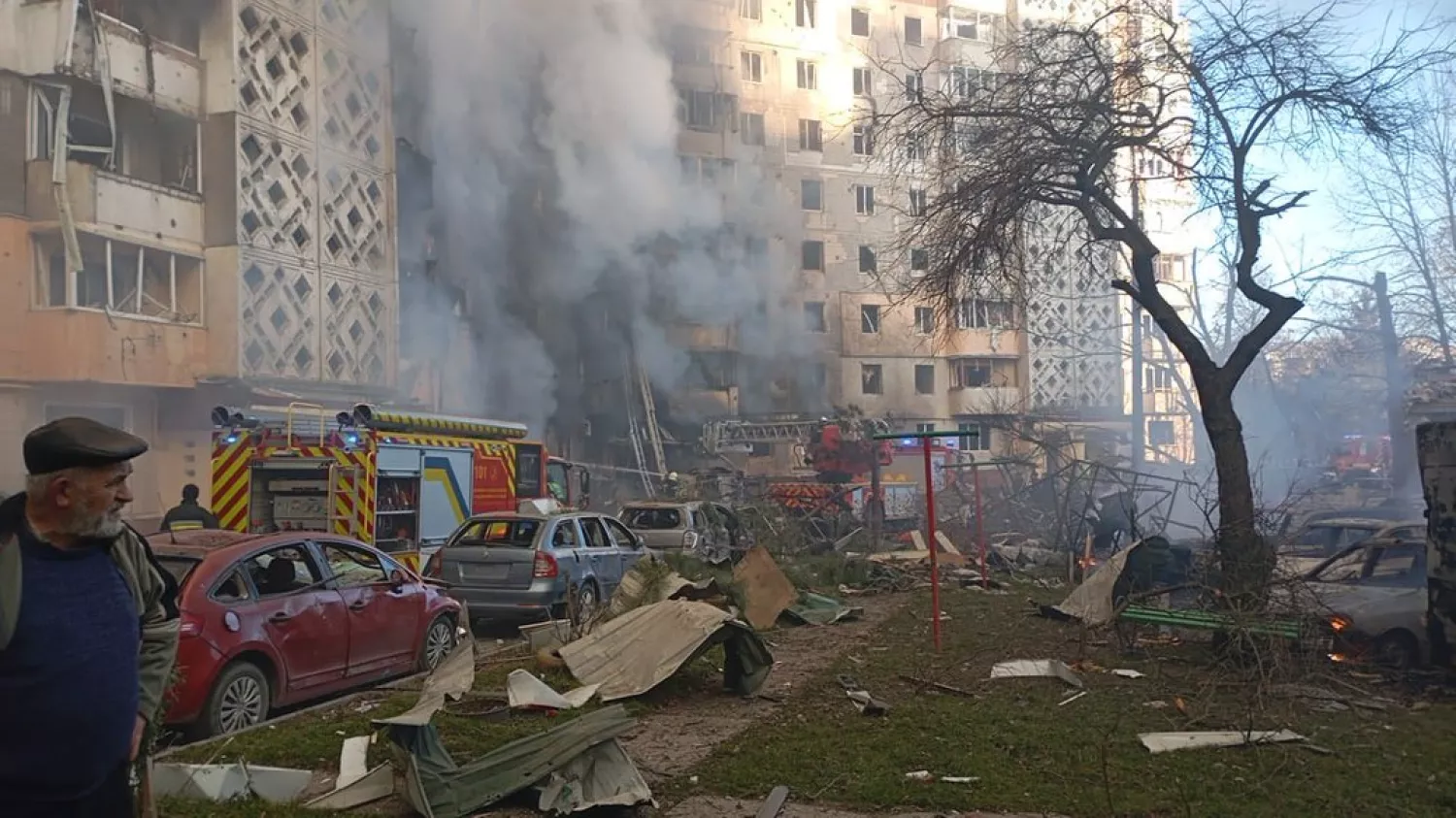 Наслідки російського обстрілу Тернополя. Фото: «Суспільне Тернопіль»