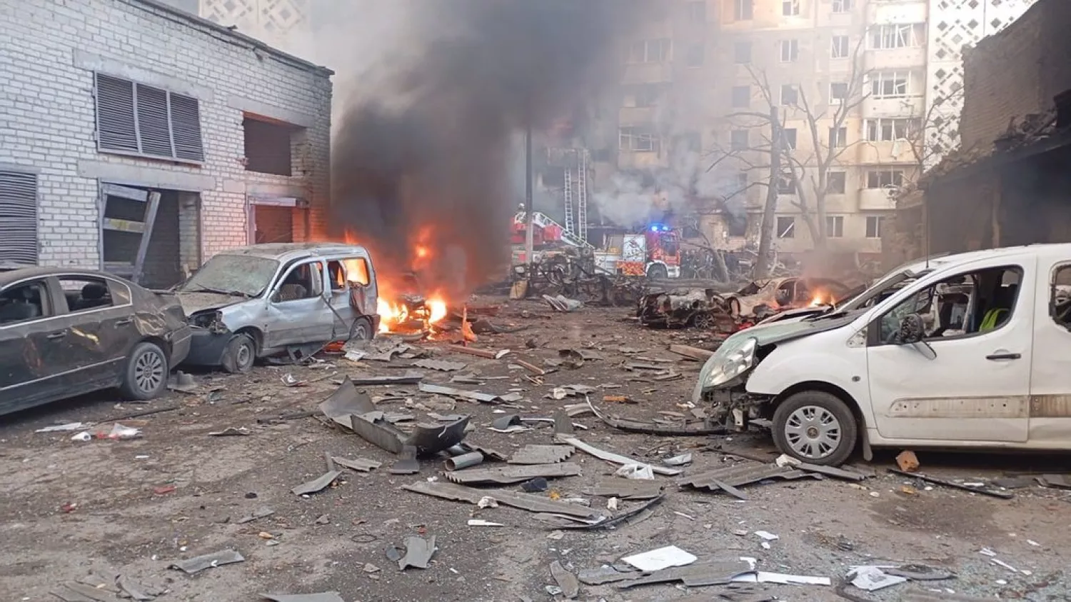 Наслідки російського обстрілу Тернополя. Фото: «Суспільне Тернопіль»