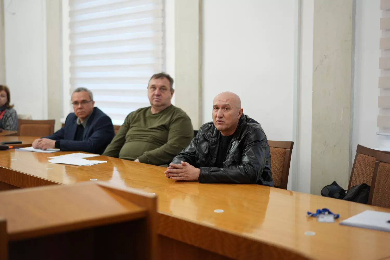 Валерій Вєтров, представник експертно-громадської ради при міськвиконкомі  (справа) під час засідання 6 листопада. Фото: Центр підтримки бізнесу