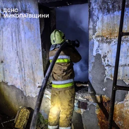 Пожежа у Миколаївській області. Фото: ДСНС