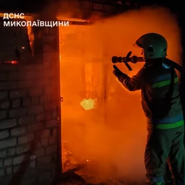 Пожежа у Миколаївській області. Фото: ДСНС