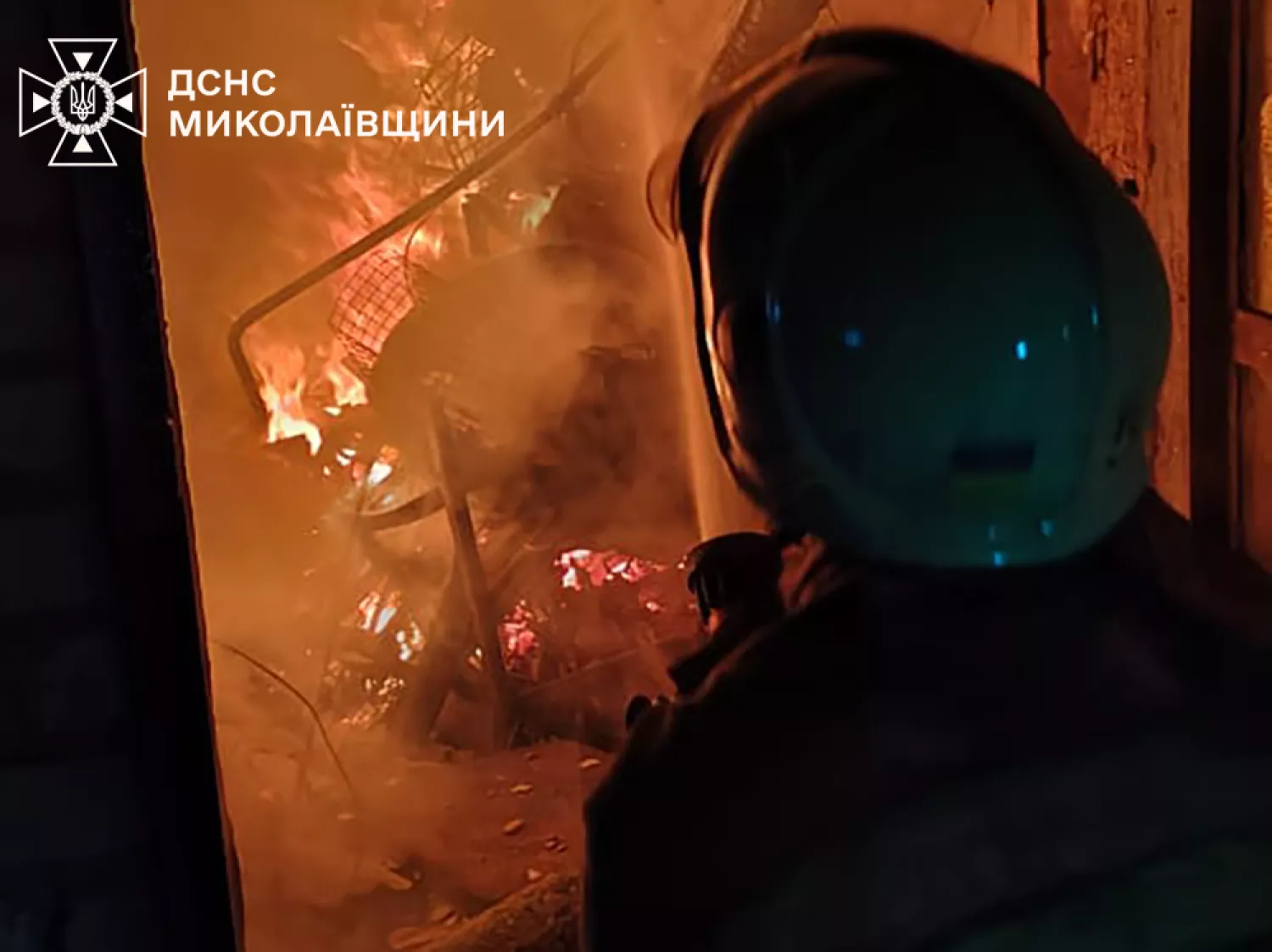 Пожежа у Миколаївській області. Фото: ДСНС