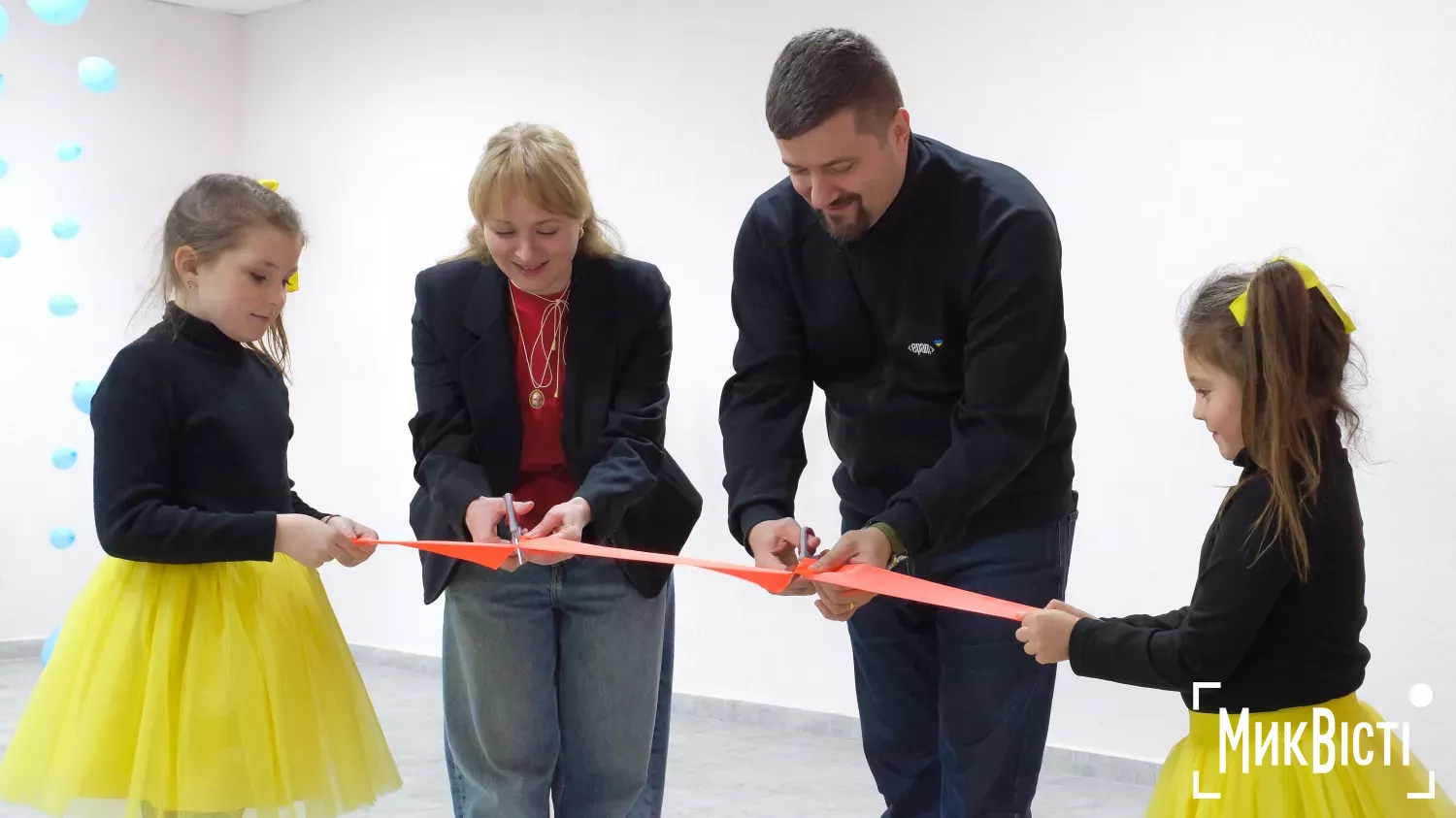 Тимчасова школа на базі будинку культури в Ольшанському. Фото: «NikVesti»