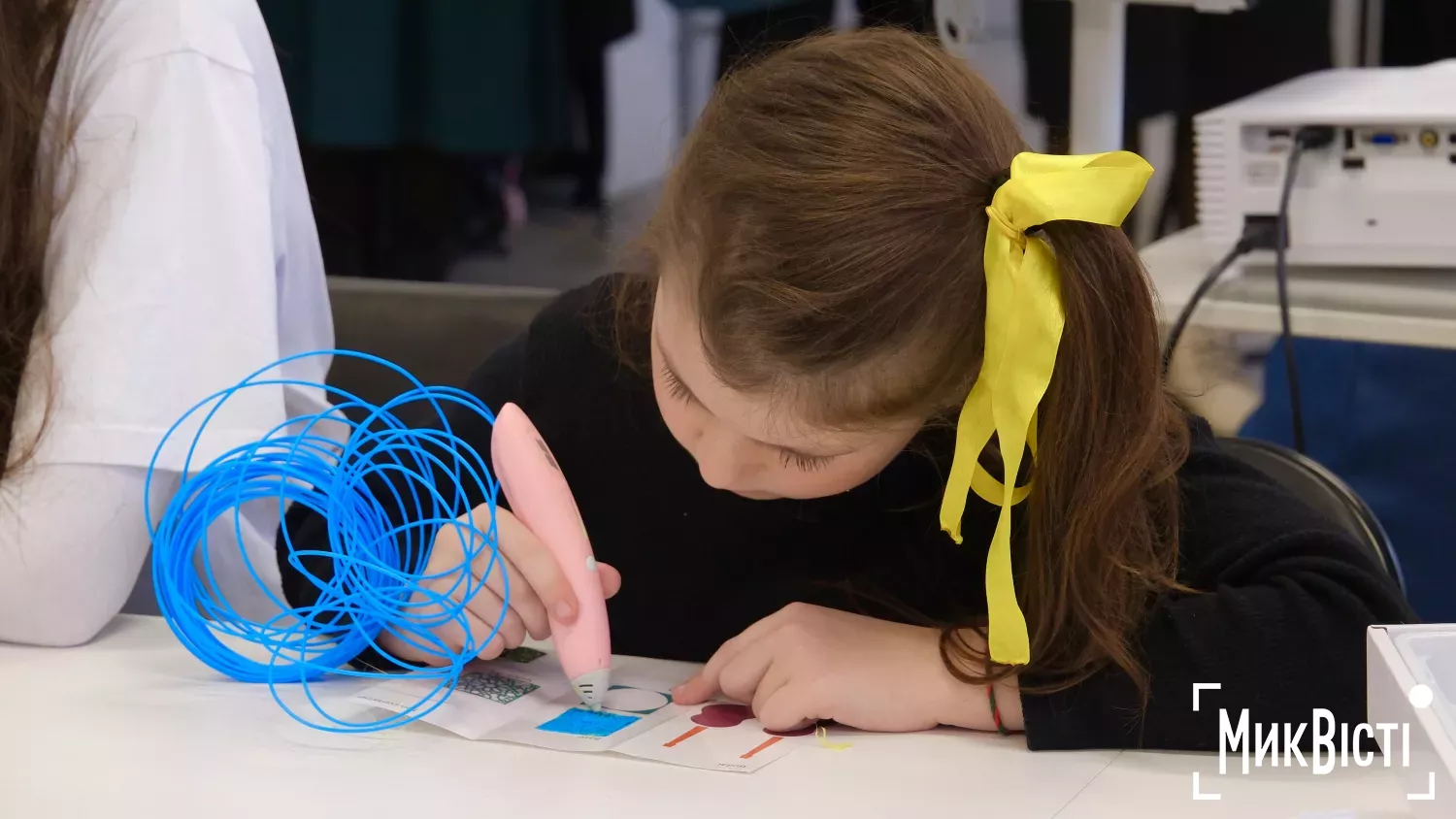 Тимчасова школа на базі будинку культури в Ольшанському. Фото: «NikVesti»