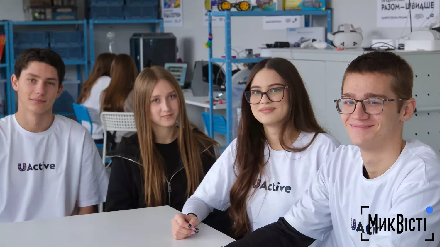 Тимчасова школа на базі будинку культури в Ольшанському. Фото: «NikVesti»