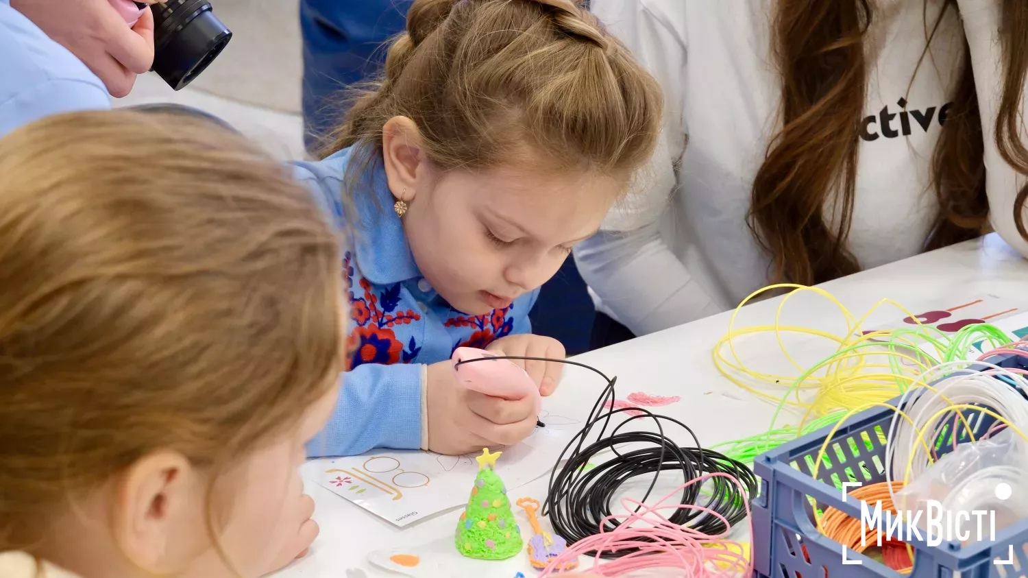 Тимчасова школа на базі будинку культури в Ольшанському. Фото: «NikVesti»