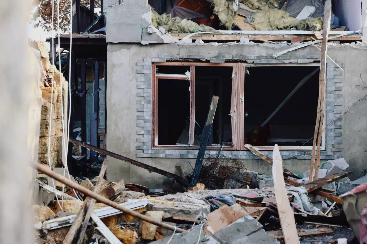 Наслідки обстрілу Одещини 21 листопада. Фото: Одеська МВА