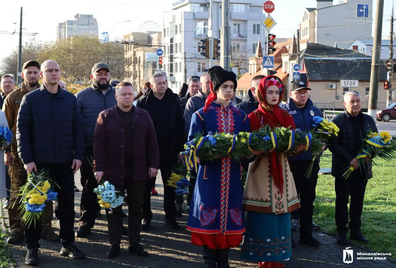 У Миколаєві вшанували Героїв Революції Гідності. Фото: Миколаївська міська рада