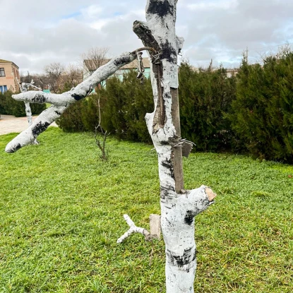 У Вознесенську двоє підлітків понівечили арт-об’єкт з назвою міста і майно у сквері. Фото: Поліція Миколаївщини